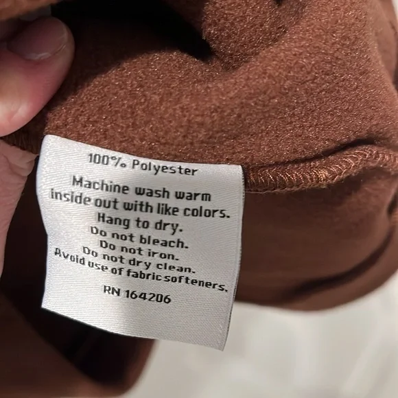 Dudley Stephen's fleece, brown, Sz small - Picture 4 of 4